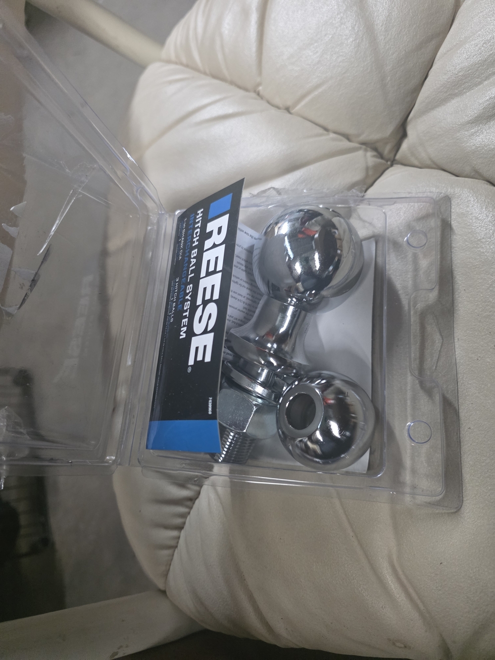 REESE Chrome Trailer Hitch Ball Set